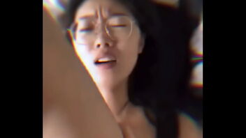 Beautiful wifey with great glasses enjoys raunchy sex and facial finish