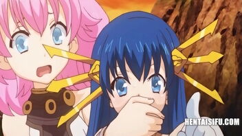 Consequences of women losing in combat in a Anime porn with English subtitles