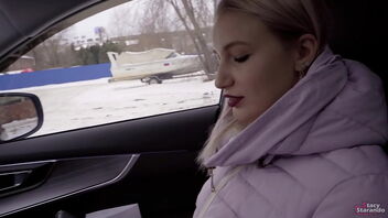 Public POV blowjob on a deprived street