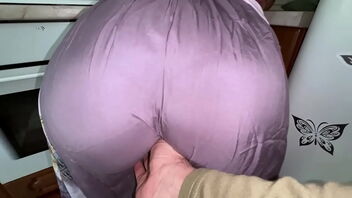 Stepson’s ass fucking sex with his mature stepmother